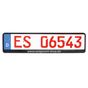 Kennzeichenhalter Erut de Luxe: Schrift & Logos erhaben mit Chrome-Finish 