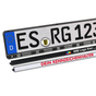 Kennzeichenhalter Universal: mit abnehmbarer Steckleiste, mit 1-Farbdruck 