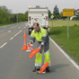 Faltleitkegel Profi bis 750 mm Höhe ausziehbar